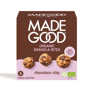GRANOLA BITES Z CZEKOLADĄ BEZGLUTENOWE BIO (5 x 24 g) 120 g - MADEGOOD