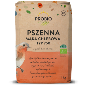 MĄKA PSZENNA CHLEBOWA TYP 750 BIO 1 kg - PROBIO