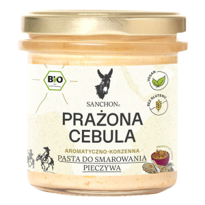 PASTA KANAPKOWA PRAŻONA CEBULA BEZGLUTENOWA BIO 135 g -  SANCHON