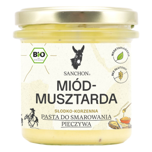 PASTA KANAPKOWA MIÓD - MUSZTARDA BEZGLUTENOWA BIO 135 g -  SANCHON