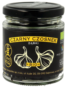 CZARNY CZOSNEK BEZGLUTENOWY BIO 100 g - PIĘĆ PRZEMIAN