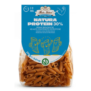 MAKARON PROTEINOWY (GROCH, KUKURYDZA, RYŻ, SORGO) PENNE BEZGLUTENOWY BIO 250 g - PASTA NATURA