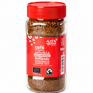 KAWA ROZPUSZCZALNA LIOFILIZOWANA BEZKOFEINOWA ARABICA 100 % FAIR TRADE BIO 100 g - ALTERNATIVA3