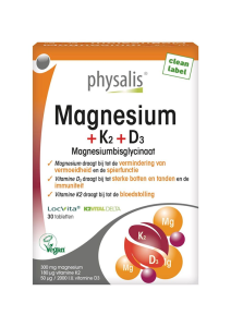 MAGNEZ + WITAMINA K2 I D3 30 TABLETEK - PHYSALIS