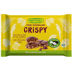 CZEKOLADA MLECZNA Z CHRUPKAMI ZBOŻOWYMI BIO 100 g - RAPUNZEL