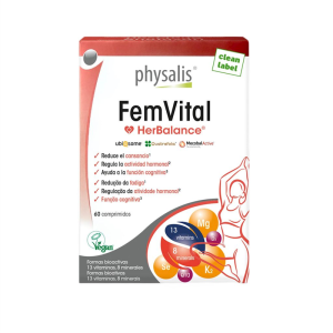 TABLETKI NA WITALNOŚĆ DLA KOBIET (FEMVITAL) 60 szt. - PHYSALIS (HERBALANCE)