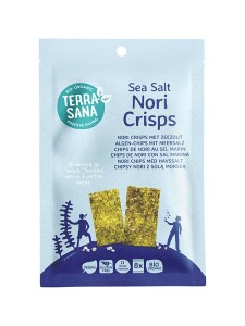 CHIPSY NORI Z SOLĄ MORSKĄ BEZGLUTENOWE BIO 16 g - TERRASANA