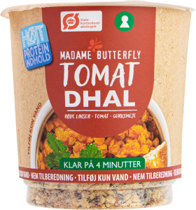 DANIE BŁYSKAWICZNE PROTEINOWE DAL POMIDOROWY BIO 60 g - MADAME BUTTERFLY