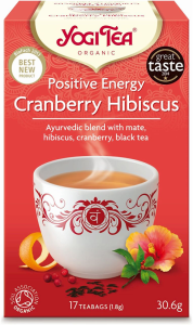 przecena HERBATKA POZYTYWNA ENERGIA ŻURAWINA - HIBISKUS BIO (17 x 1,8 g) - YOGI TEA