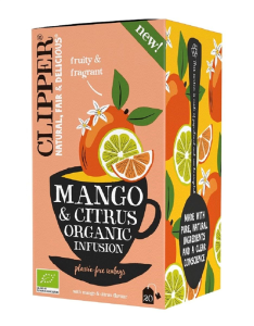 przecena HERBATKA O SMAKU MANGO I OWOCÓW CYTRUSOWYCH BIO (20 x 1,8 g) 36 g - CLIPPER