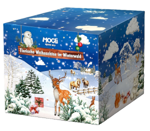 KALENDARZ ADWENTOWY PRZEKĄSKI DLA DZIECI BIO 1036 g - MOGLI (PRODUKT SEZONOWY)