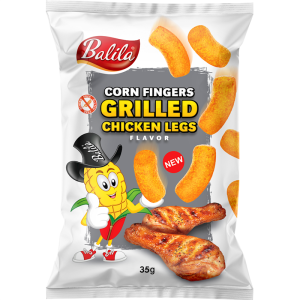 CHRUPKI KUKURYDZIANE O SMAKU GRILLOWANEGO KURCZAKA BEZGLUTENOWE 35 g - BALILA