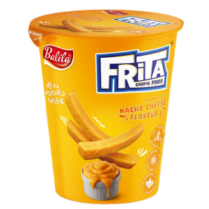 FRYTKI ZIEMNIACZANE SMAŻONE O SMAKU SERA NACHO BEZGLUTENOWE 40 g - BALILA