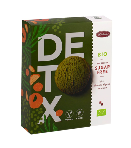 CIASTKA Z CHLORELLĄ I SKÓRKĄ POMARAŃCZY DETOX BEZ CUKRU BIO 125 g - DELICIA
