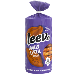WAFLE Z SOCZEWICY PROTEINOWE O SMAKU CZEKOLADOWYM BEZGLUTENOWE BIO 130 g - LEEV