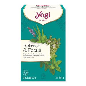 HERBATKA ORZEŹWIAJĄCA MIĘTA (REFRESH & FOCUS) BIO (17 x 2,1 g) 35,7 g - YOGI