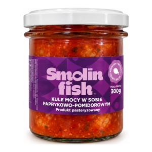 KLOPSIKI RYBNE W SOSIE PAPRYKOWO - POMIDOROWYM 300 g - SMOLIN FISH (NA ZAMÓWIENIE)
