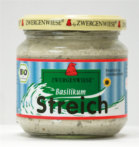 PASTA SŁONECZNIKOWA Z BAZYLIĄ BEZGLUTENOWA BIO 180 g - ZWERGENWIESE