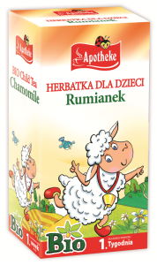 HERBATKA DLA DZIECI - RUMIANKOWA BIO (20 x 1 g) 20 g - APOTHEKE