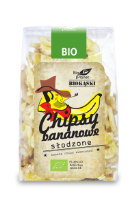 CHIPSY BANANOWE SŁODZONE BIO 150 g - BIO PLANET
