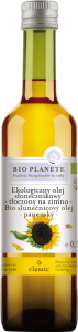 OLEJ SŁONECZNIKOWY TŁOCZONY NA ZIMNO BIO 500 ml - BIO PLANETE