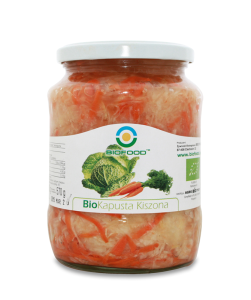 KAPUSTA KISZONA Z MARCHEWKĄ BEZGLUTENOWA BIO 700 g (550 g) - BIO FOOD