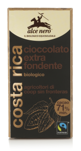 CZEKOLADA GORZKA FAIR TRADE BEZGLUTENOWA BIO 100 g - ALCE NERO