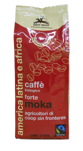 KAWA MIELONA ARABICA/ROBUSTA STRONG FAIR TRADE BIO 250 g - ALCE NERO