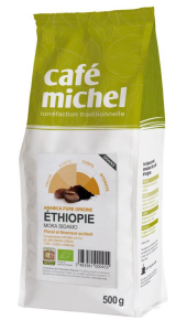KAWA ZIARNISTA ARABICA 100 % SIDAMO ETIOPIA FAIR TRADE BIO 500 g - CAFE MICHEL