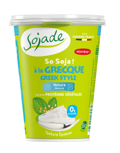 PRODUKT SOJOWY NATURALNY TYPU GRECKIEGO BEZGLUTENOWY BIO 400 g - SOJADE