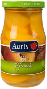 BRZOSKWINIE PLASTRY W LEKKIM SYROPIE BIO 350 g (190 g) - AARTS