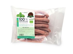 KIEŁBASKI NA GRILLA WIEPRZOWE BIO (około 0,50 kg) - WASĄG (NA ZAMÓWIENIE)