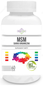 MSM SIARKA ORGANICZNA 60 KAPSUŁEK (650 mg) - SOUL FARM
