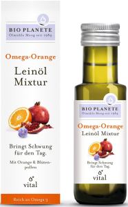 OMEGA ORANGE - MIESZANKA Z OLEJEM LNIANYM (POMARAŃCZA I PYŁEK KWIATOWY) BIO 100 ml - BIO PLANETE