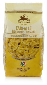 MAKARON (SEMOLINOWY) FARFALLE BIO 500 g - ALCE NERO