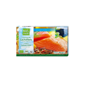 ŁOSOŚ FILET ZE SKÓRĄ MROŻONY BIO 250 g - BIO INSIDE