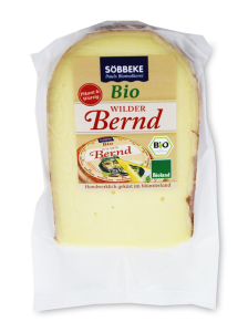 SER ŻÓŁTY DOJRZEWAJĄCY WILDER BERND (50 % TŁUSZCZU W SUCHEJ MASIE) BIO 150 g  - SOBBEKE