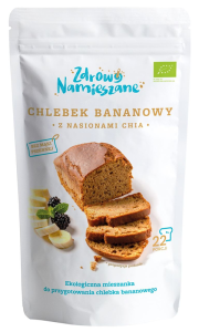 MIESZANKA NA CHLEBEK BANANOWY Z NASIONAMI CHIA BIO 400 g - ZDROWO NAMIESZANE