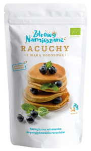 MIESZANKA NA RACUCHY Z MĄKĄ KOKOSOWĄ BIO 210 g - ZDROWO NAMIESZANE