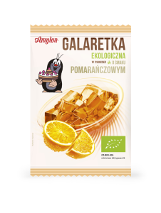 GALARETKA O SMAKU POMARAŃCZOWYM BEZGLUTENOWA BIO 40 g - AMYLON