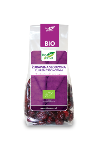 ŻURAWINA SŁODZONA CUKREM TRZCINOWYM BIO 100 g - BIO PLANET