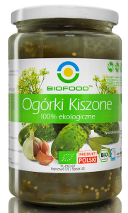OGÓRKI KISZONE BEZGLUTENOWE BIO 700 g (400 g) - BIO FOOD