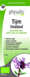 OLEJEK ETERYCZNY TYMIANEK THYMUS ZYGIS LINALOL (TIJM LINALOOL) BIO 10 ml - PHYSALIS