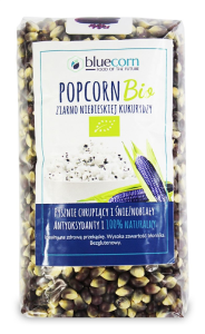ZIARNA POPCORNU Z NIEBIESKIEJ KUKURYDZY BEZGLUTENOWE BIO 350 g - BLUECORN