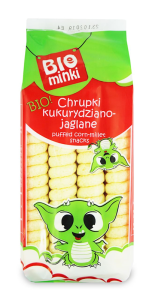 CHRUPKI KUKURYDZIANO-JAGLANE SPIRALE BEZGLUTENOWE BIO 60 g - BIOMINKI