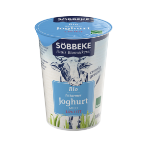 JOGURT NATURALNY (1,5 % TŁUSZCZU W MLEKU) BIO 500 g - SOBBEKE