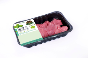 MIĘSO GULASZOWE WOŁOWE Z SZYNKI SUROWE BIO (około 1,00 kg) - WASĄG (NA ZAMÓWIENIE)