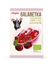 GALARETKA O SMAKU WIŚNIOWYM BEZGLUTENOWA BIO 40 g - AMYLON
