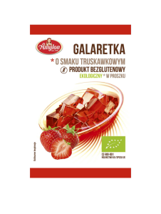 GALARETKA O SMAKU TRUSKAWKOWYM BEZGLUTENOWA BIO 40 g - AMYLON