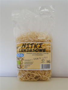 MAKARON (ORKISZOWY) NITKI LUKSUSOWE BIO 250 g - NIRO